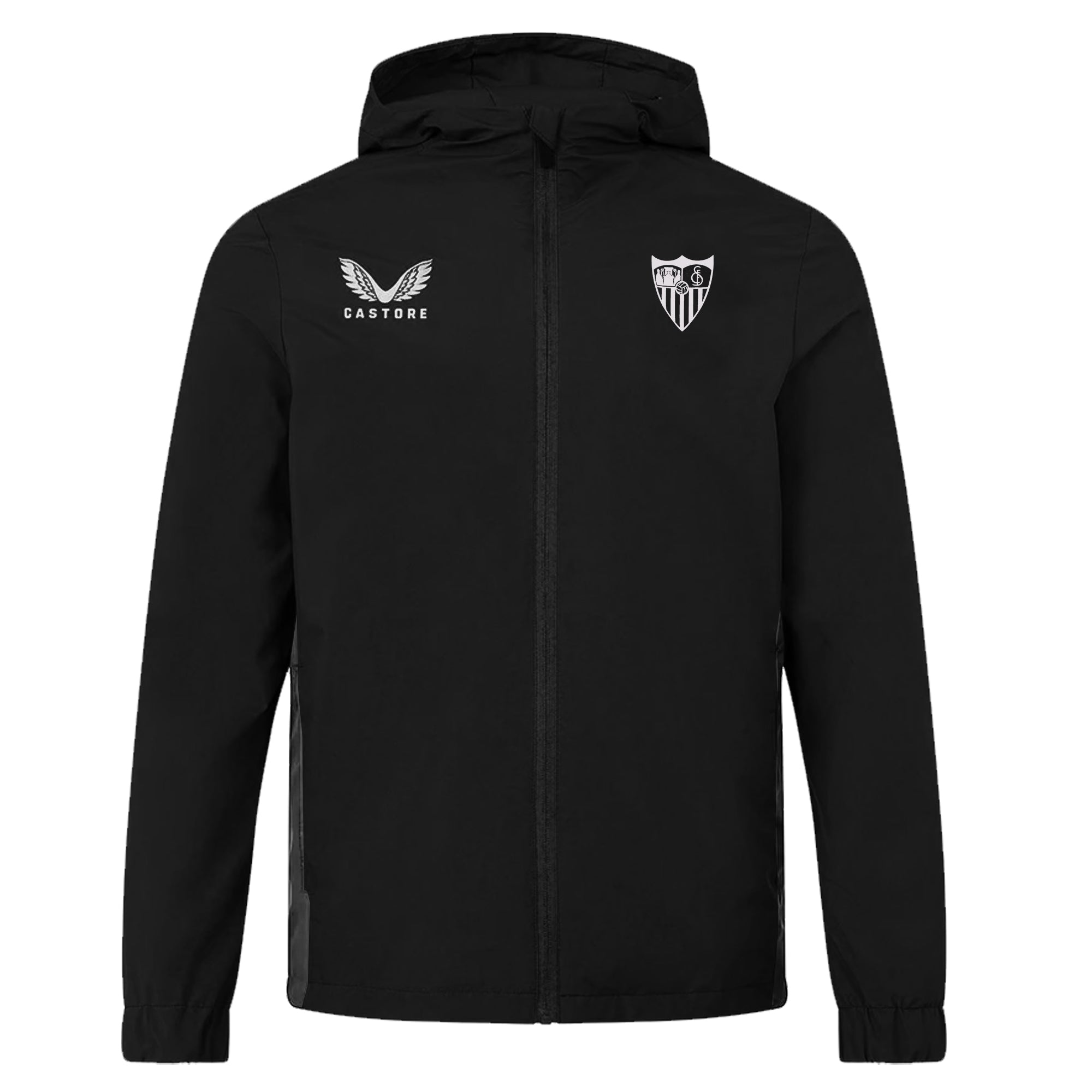 Chaqueta Cortavientos Chubasquero Para Entrenar Chubasquero Negro