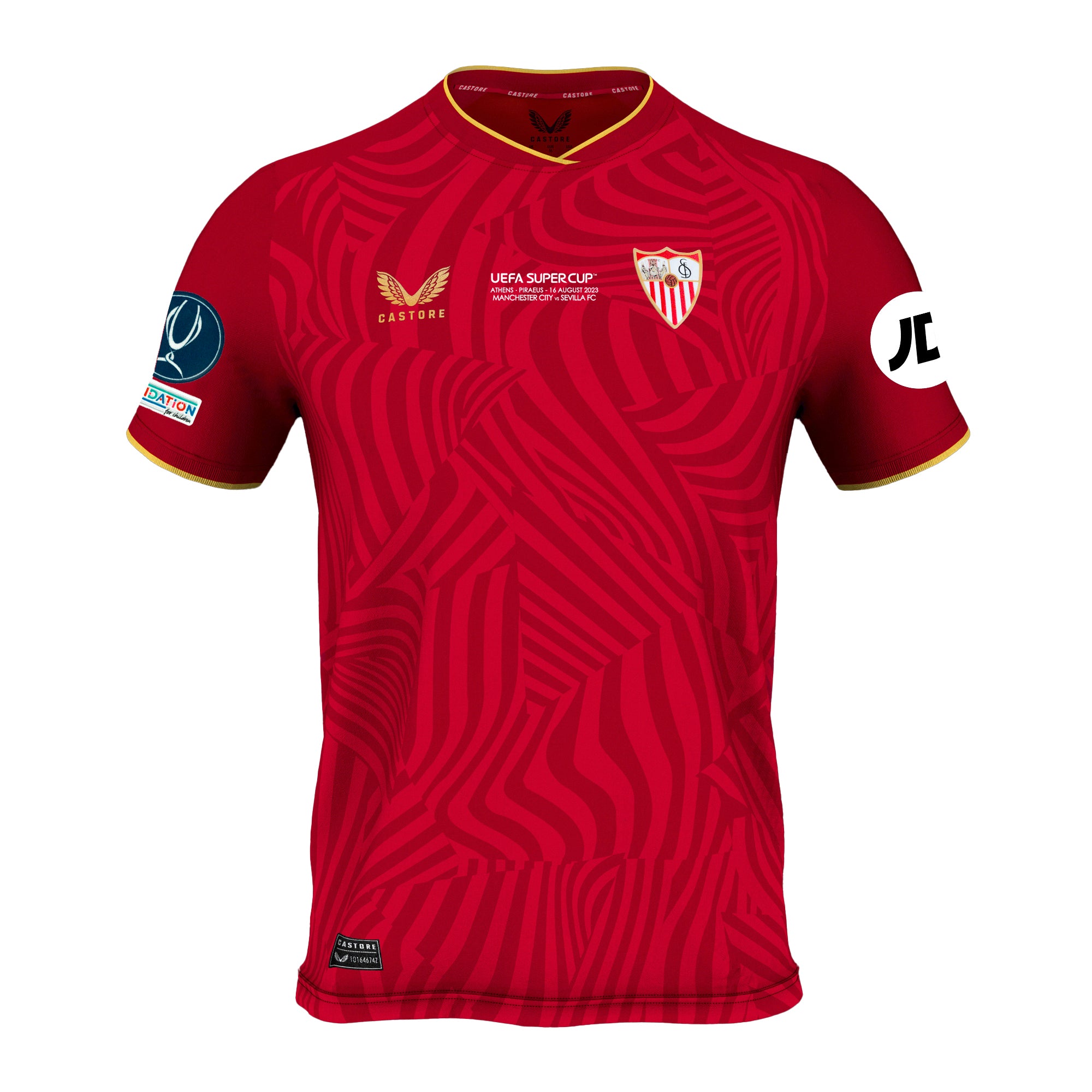 Camiseta Roja Supercopa del Sevilla FC para hombres 23/24