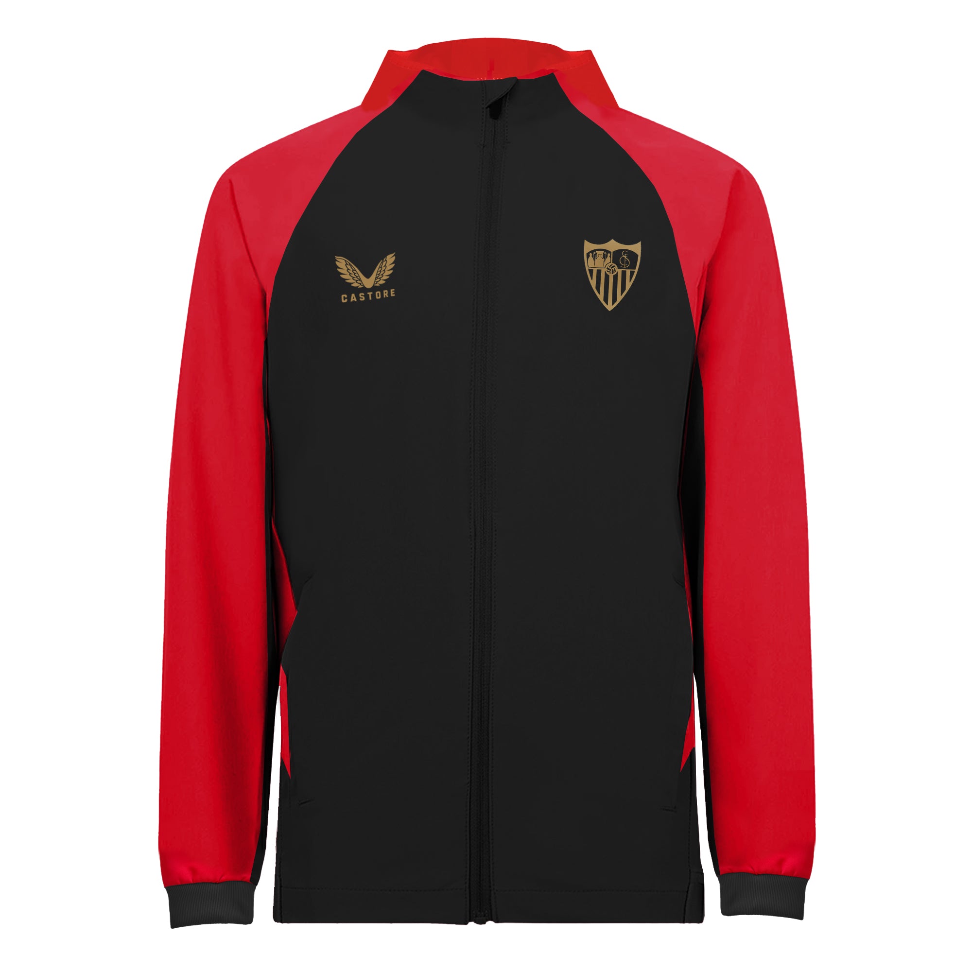 Chubasquero Negro del Sevilla FC para Adultos Temporada 24/25