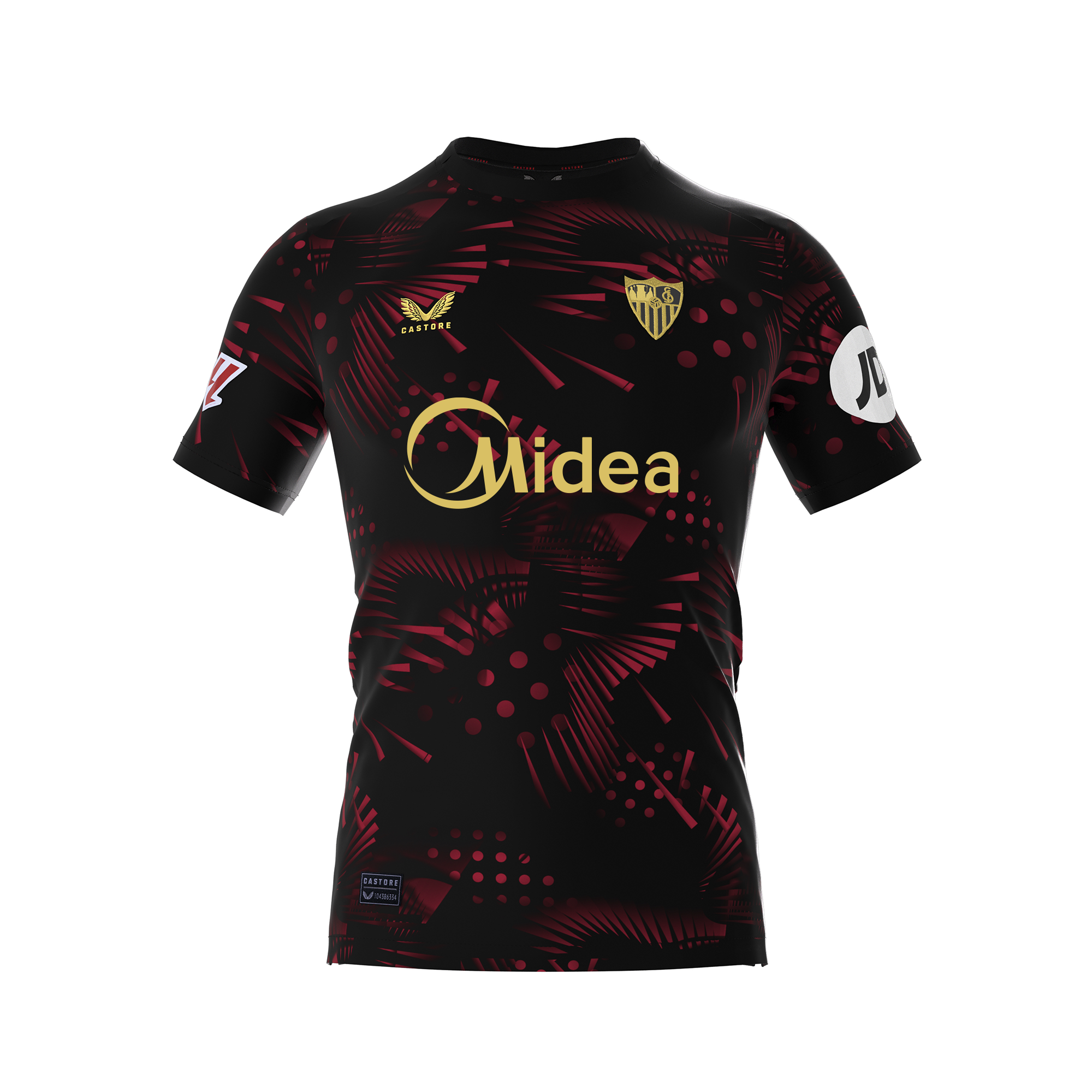 Sevilla FC Third Kit Black T-shirt for children season 24/25