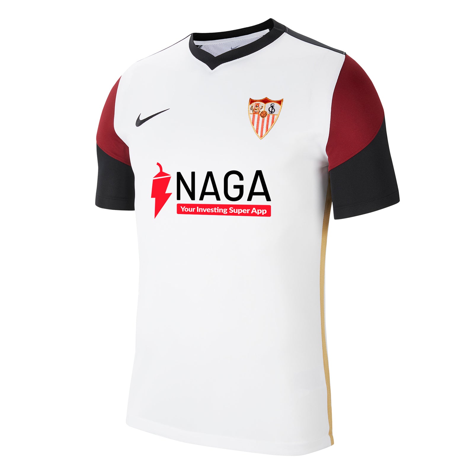 Camiseta Blanca Prematch del Sevilla FC para Niños 21/22