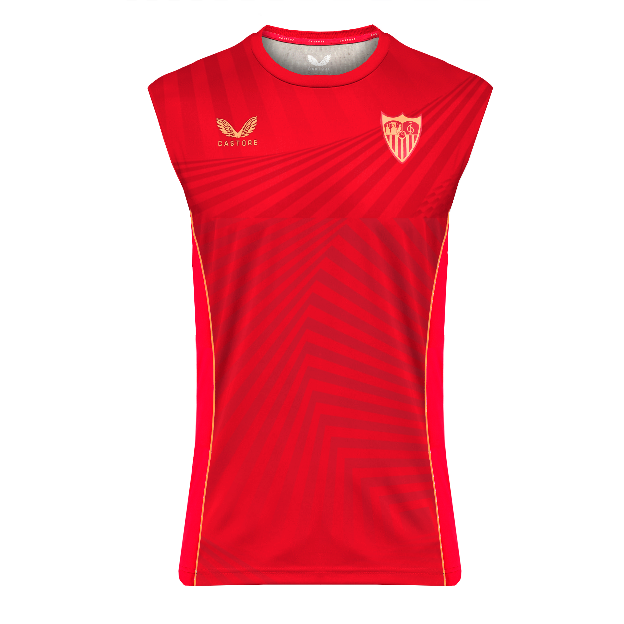 Camiseta Entrenamiento Roja Sin Mangas para Hombre - Sevilla FC 22/23