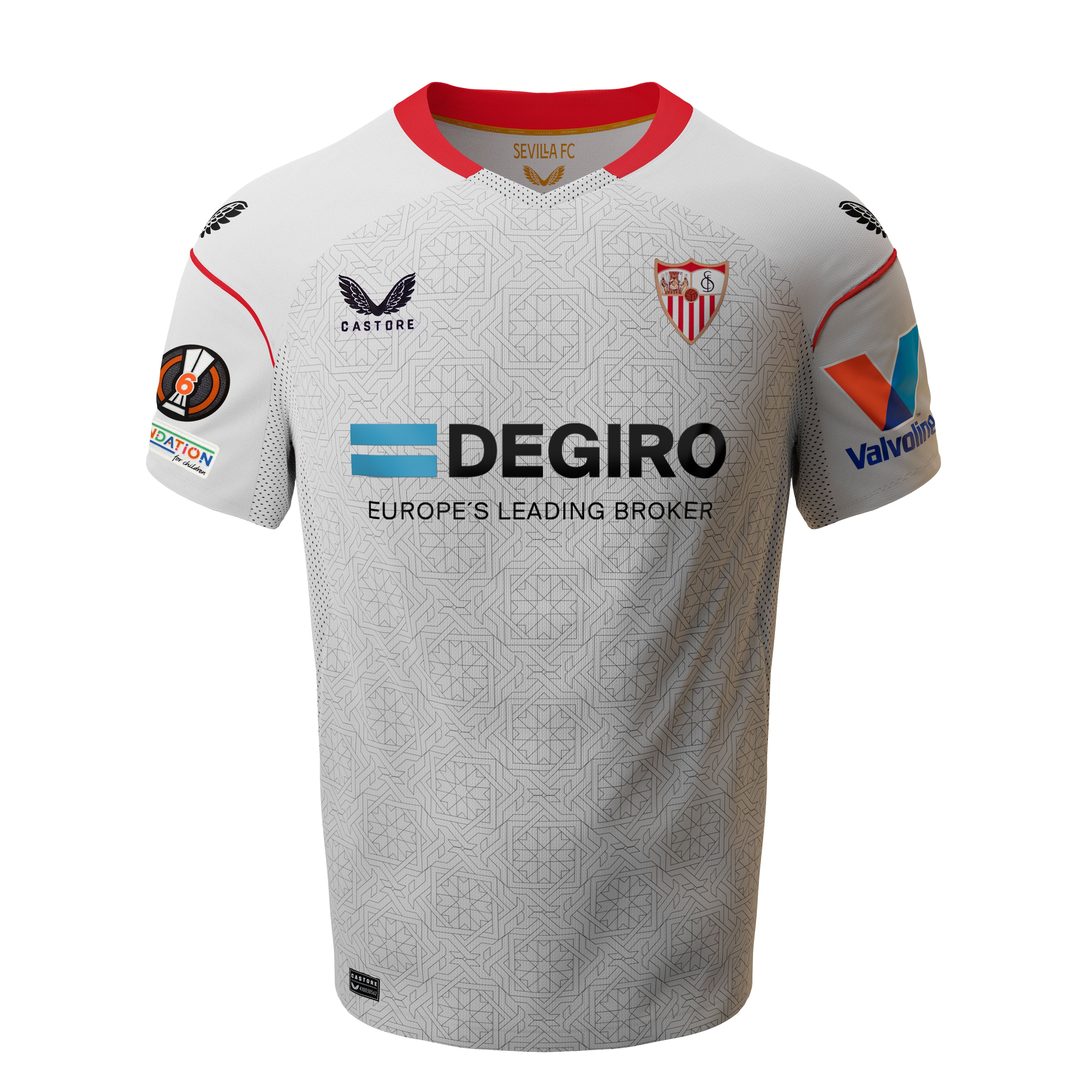 Camiseta 1ª del Sevilla FC para niño - UEFA Europa League 22/23