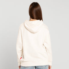 Women's White Never Give Up Hoodie 