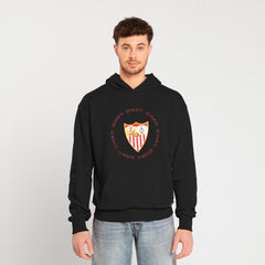 Sudadera negra escudo Adulto