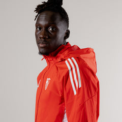 Chubasquero adulto entrenamiento Sevilla FC 25/26 rojo