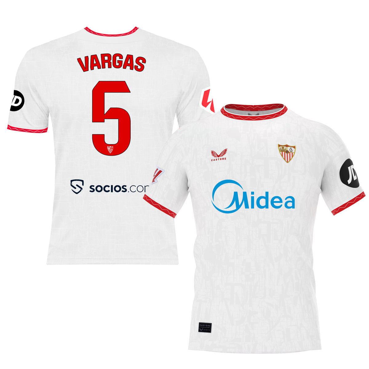 Vargas Camiseta 1ª blanca niño 24/25