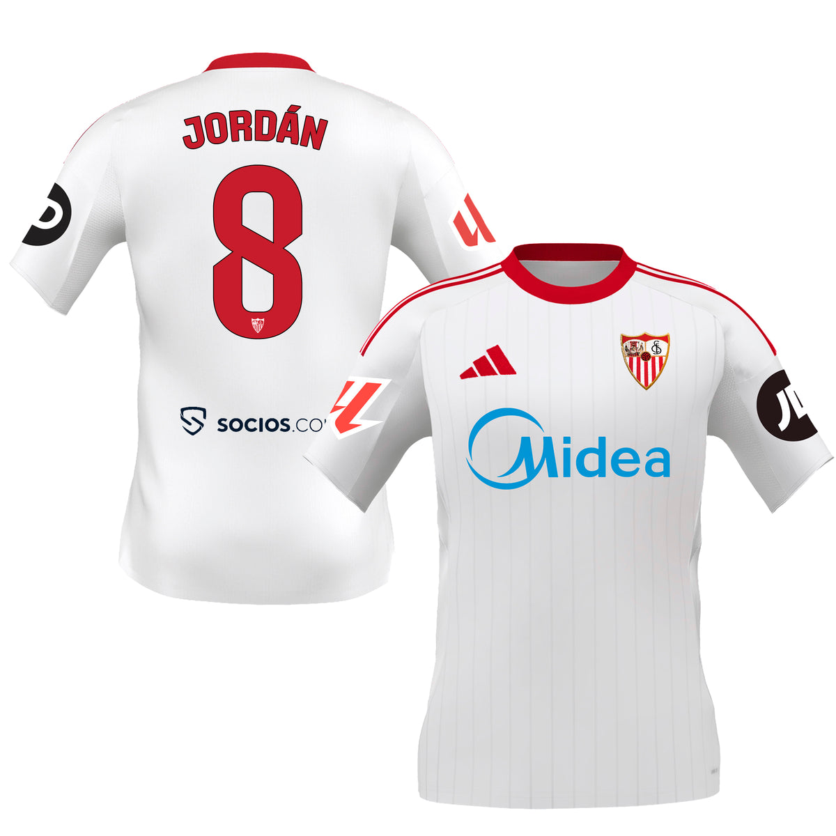 Adult Sevilla FC 25/26 1st Jersey - White