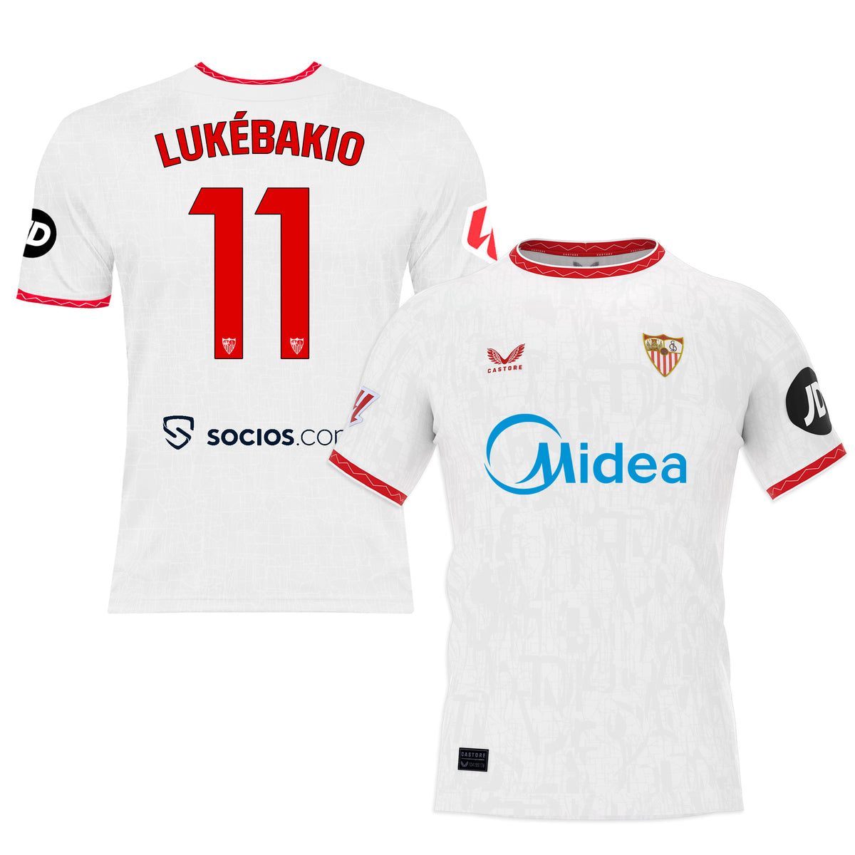 Lukébakio Camiseta 1ª blanca niño 24/25