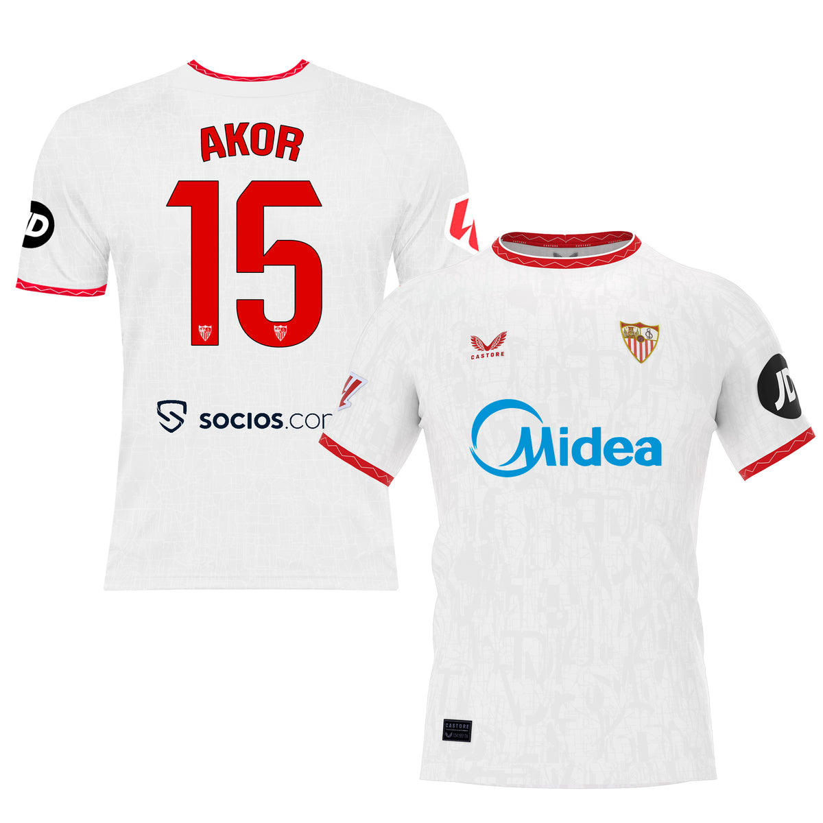 Akor Camiseta 1ª blanca niño 24/25