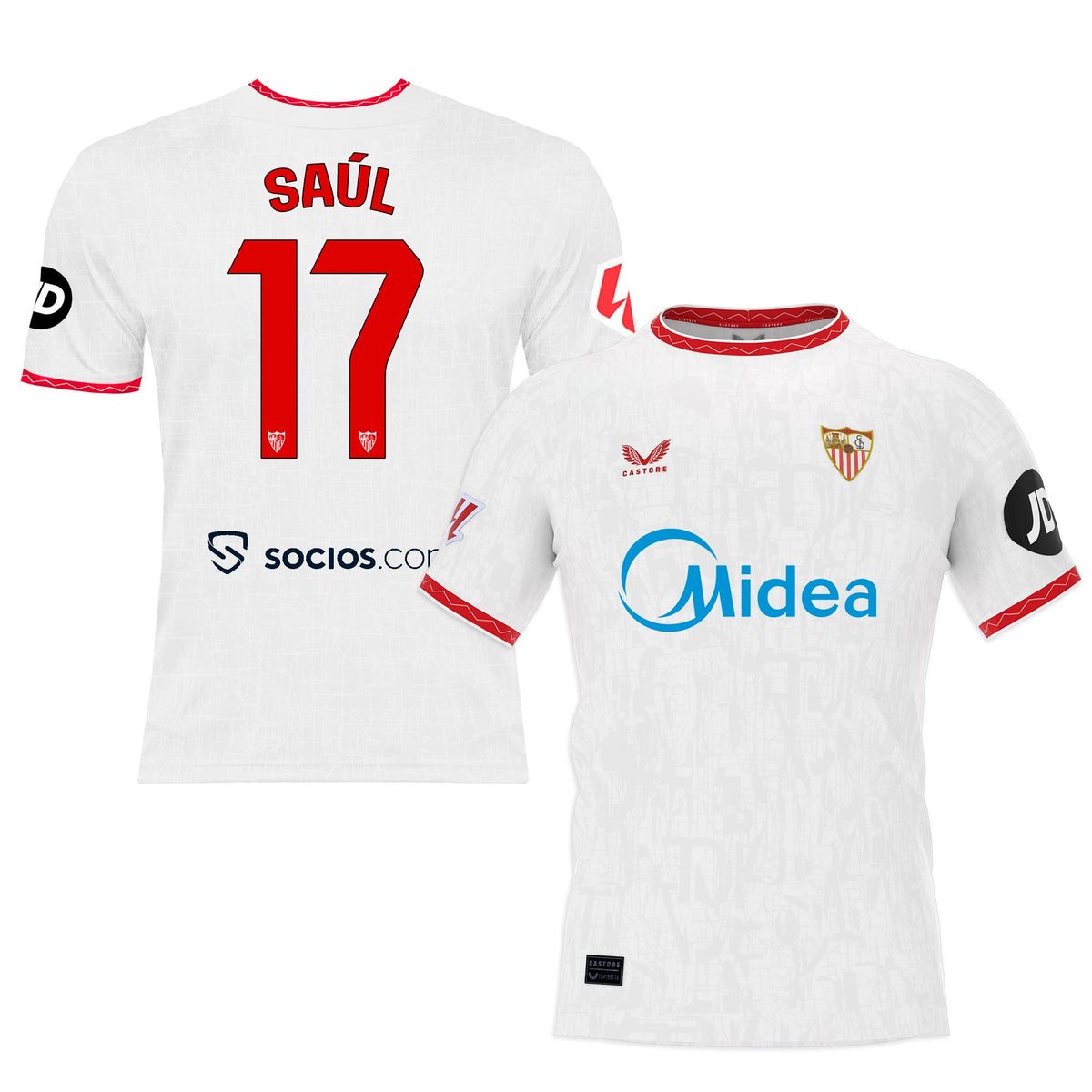 Personalización para Saúl Camiseta 1ª adulto 24/25 3XL / White