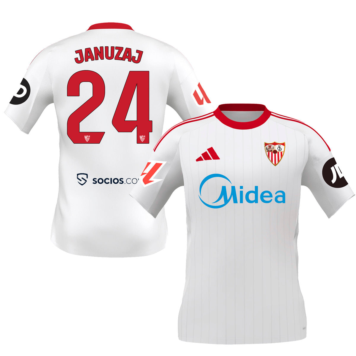 Adult Sevilla FC 25/26 1st Jersey - White