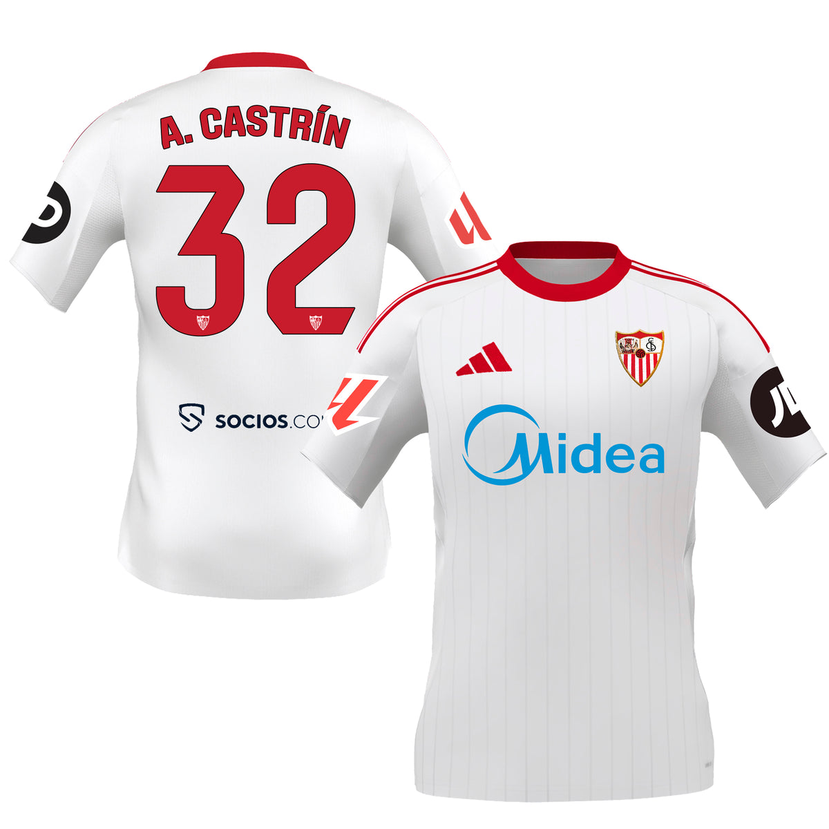 Adult Sevilla FC 25/26 1st Jersey - White