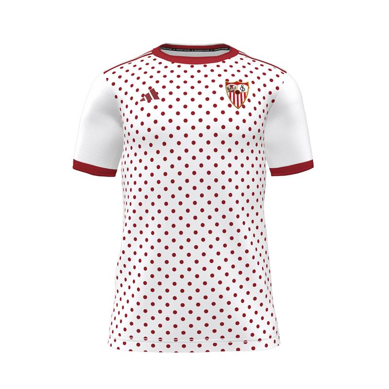 25/26 Kids' White Prematch T-shirt