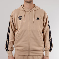 Sudadera adulto con capucha Sevilla FC 25/26 beige
