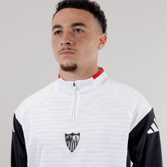 Sudadera adulto entrenamiento Sevilla FC 25/26 blanca