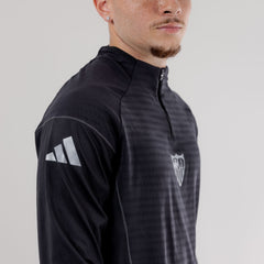 Sudadera adulto entrenamiento Sevilla FC 25/26 negra