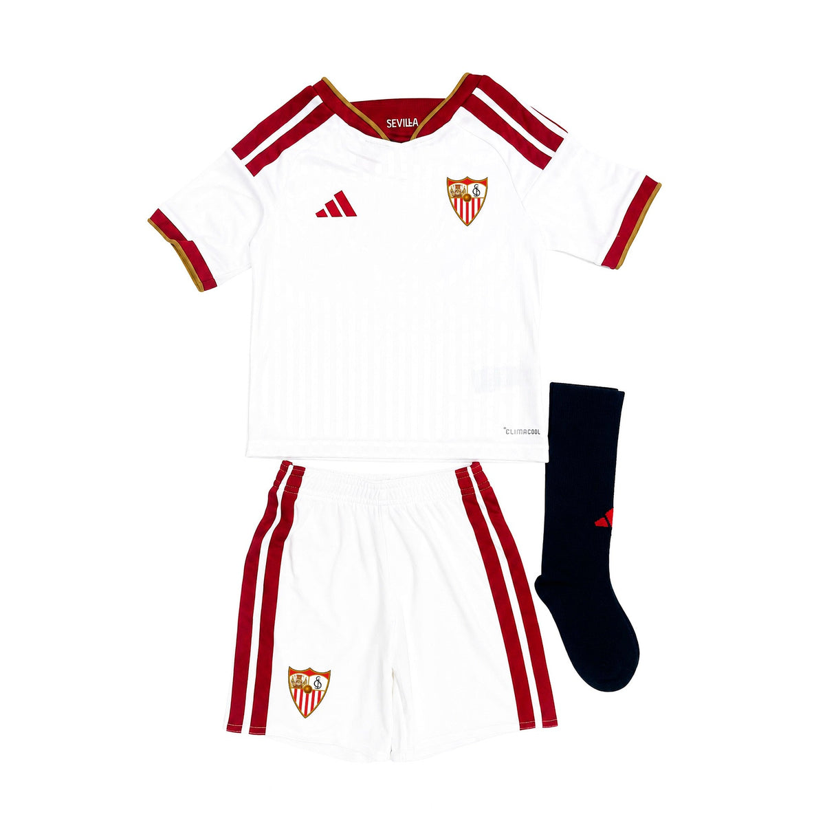 Personalización para Conjunto infantil 1ª Sevilla FC 26/27 blanco 18-24 m / White