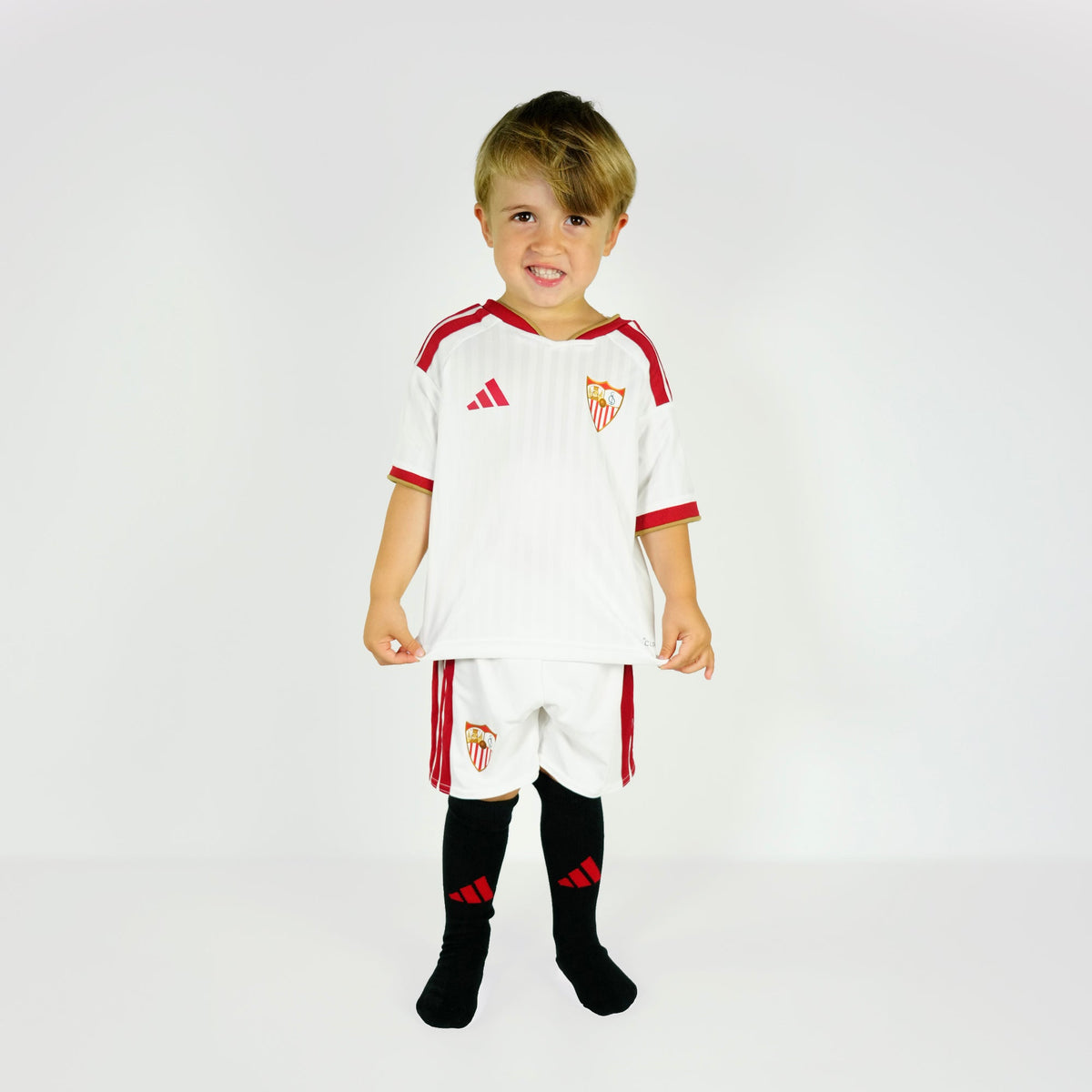 Personalización para Conjunto infantil 1ª Sevilla FC 26/27 blanco 3-4 a / White