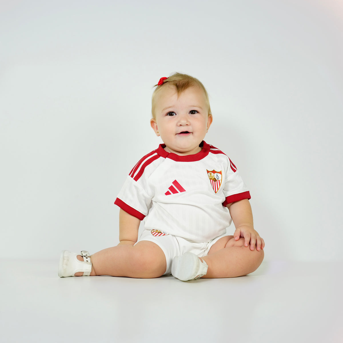 Conjunto bebé 1ª Sevilla FC 26/27 blanco