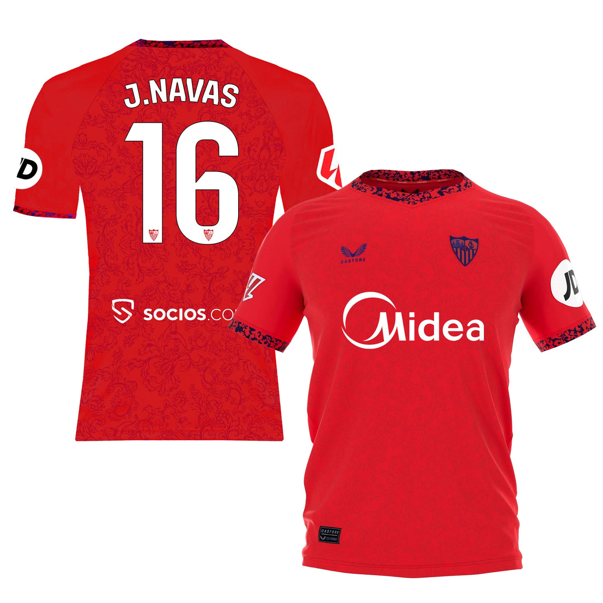 Personalización para J. Navas Camiseta 2ª adulto 24/25 XL / Red