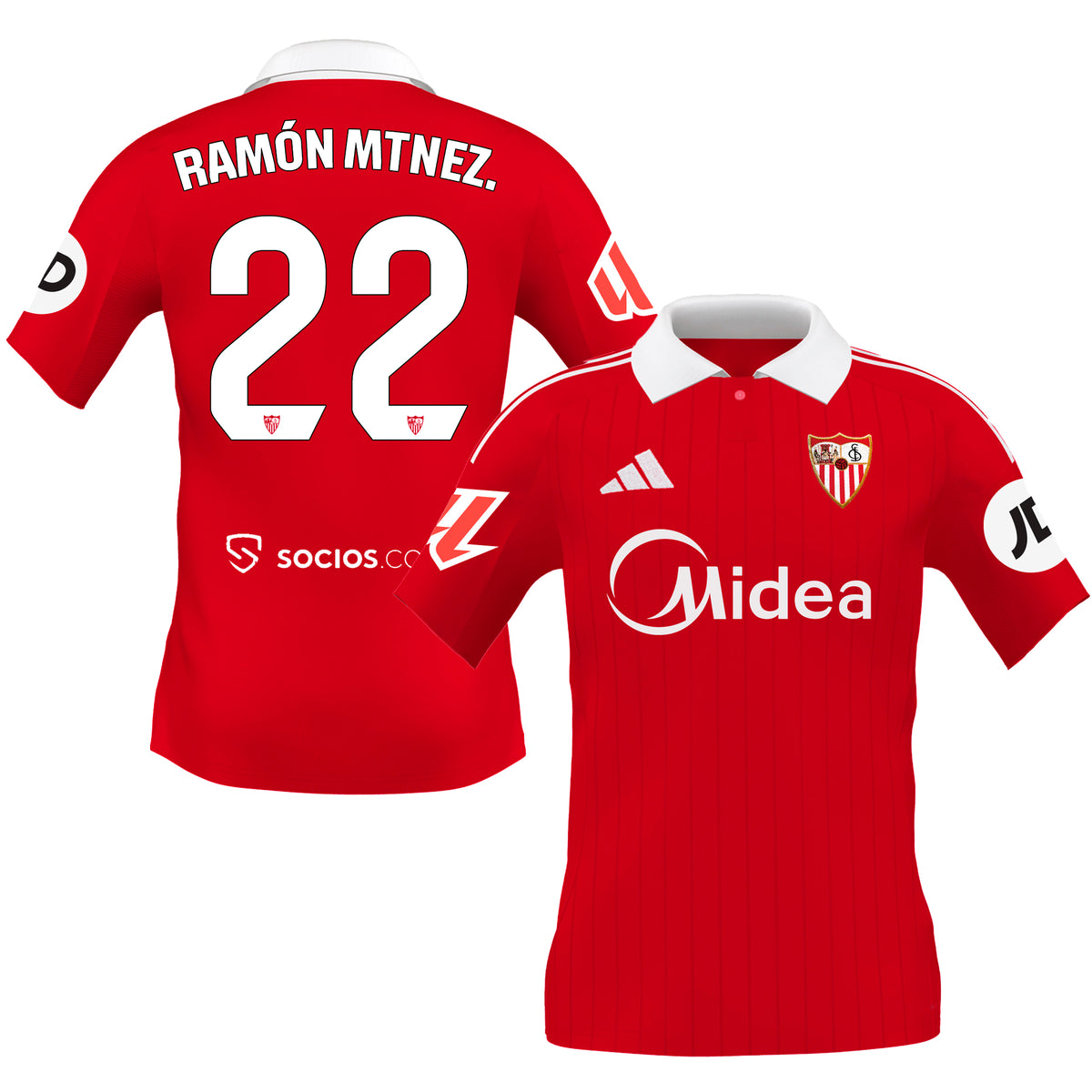 Sevilla FC 25/26 Adult Second Shirt – Red