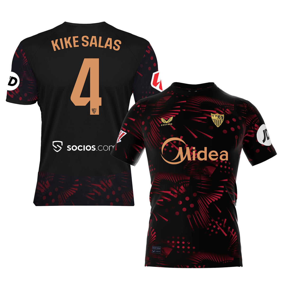 KIke Salas Camiseta 3ª niño negra 24/25