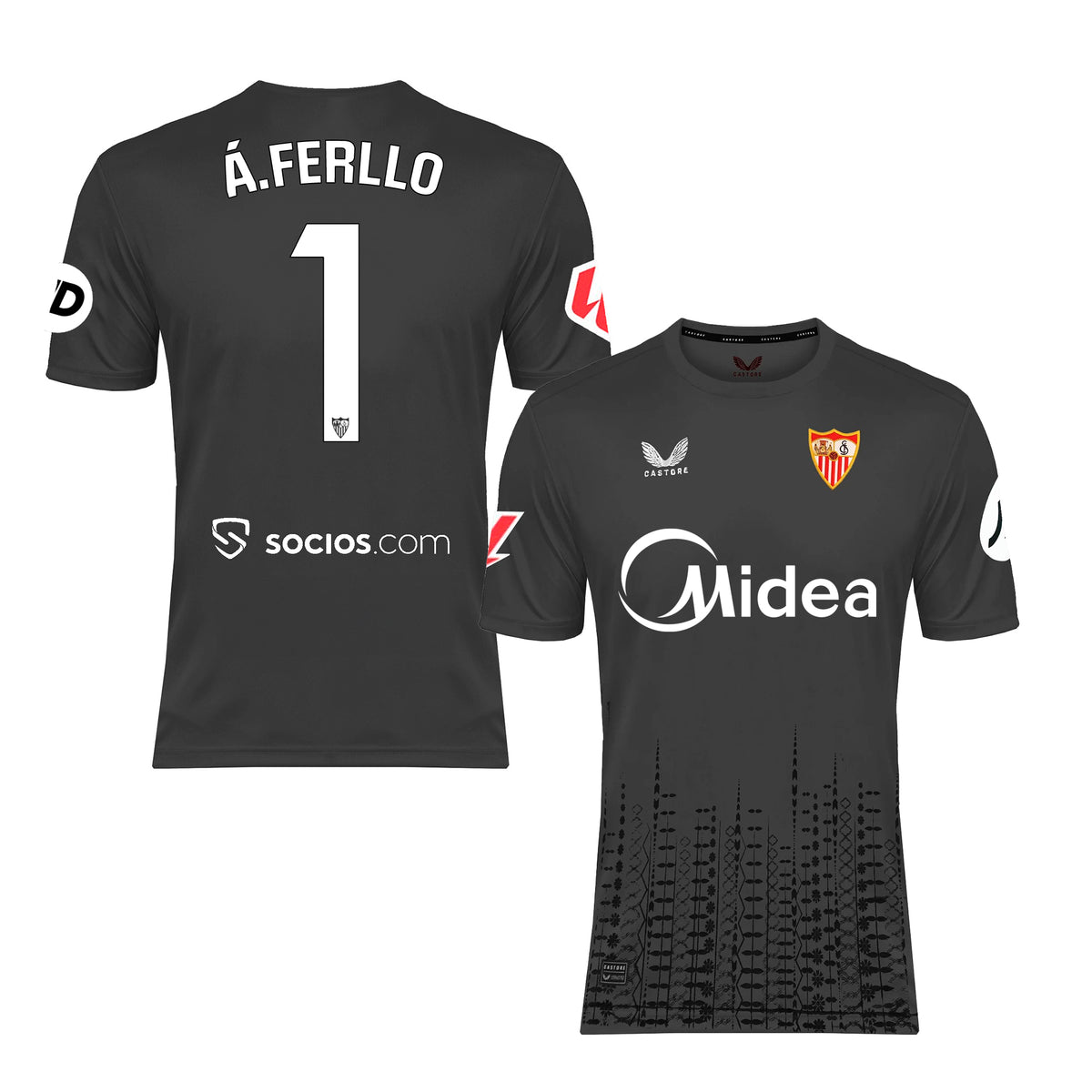 Á. Ferllo Camiseta 1ª portero niño gris 24/25