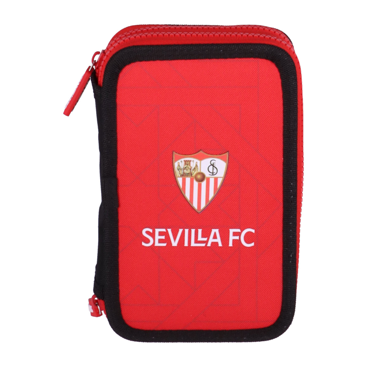 Estuche escolar doble con piezas colección Sevilla FC 23/24