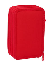 Estuche triple 37 pcs rojo 26/27