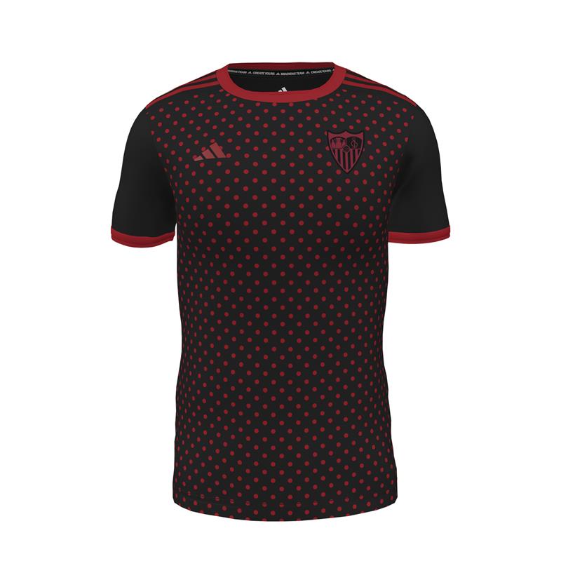 Sevilla FC 25/26 Adult Black Prematch T-shirt
