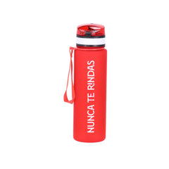 Botella agua roja escudo
