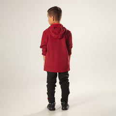 Kids Red jacket with hood 23/24
