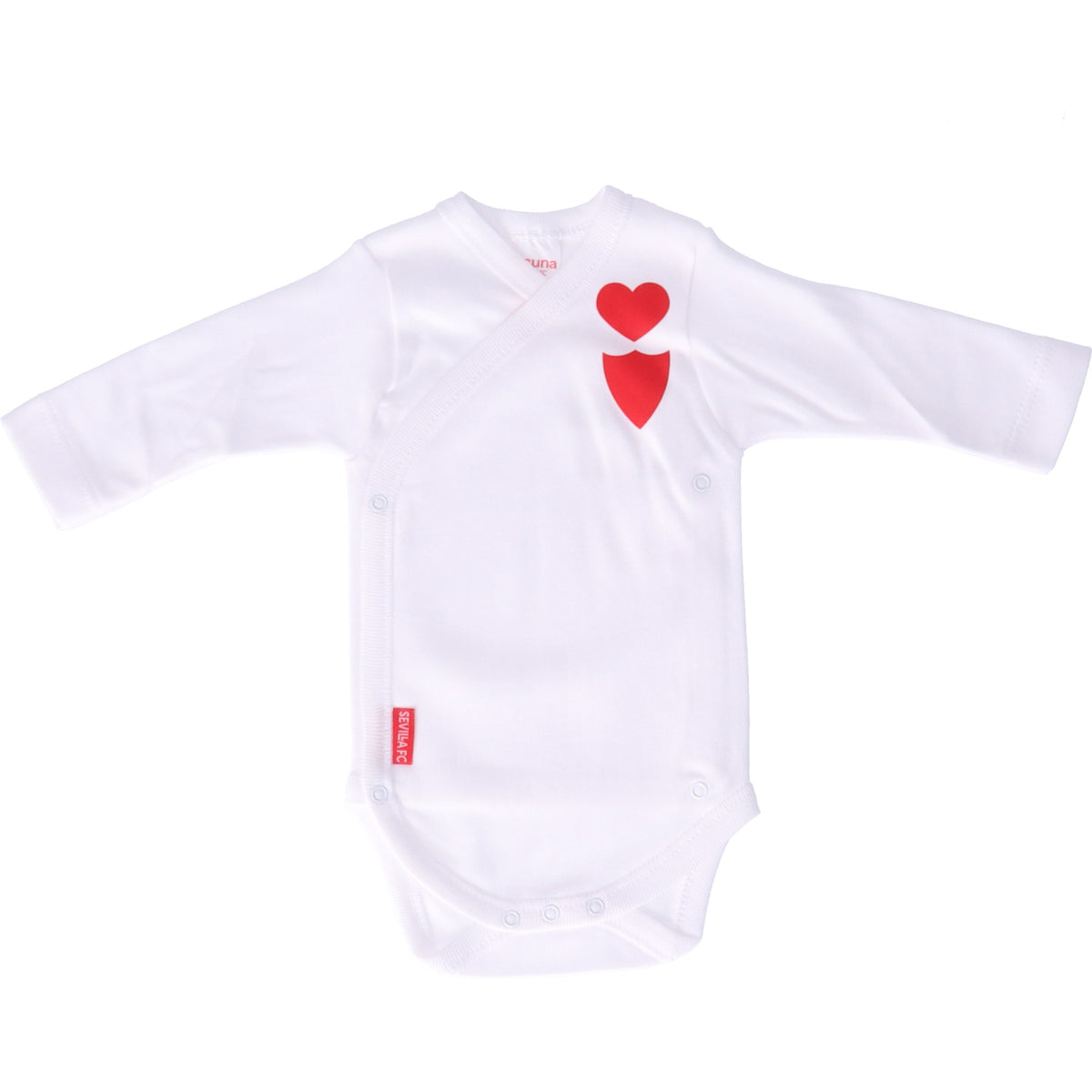 White 'decuna' bodysuit for babies