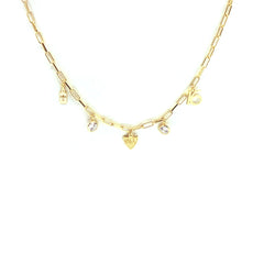 Gold plated Silver Mini Charms Necklace 