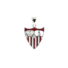 Silver pendant with enameled crest