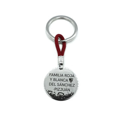 Red and White Family Keychain