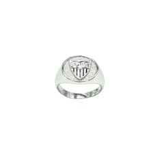 Silver Seal Ring with Crest