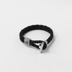 Pulsera cierre correílla negra
