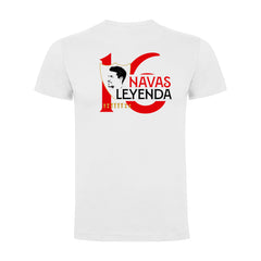 Camiseta Jesús Navas Leyenda blanca Niño