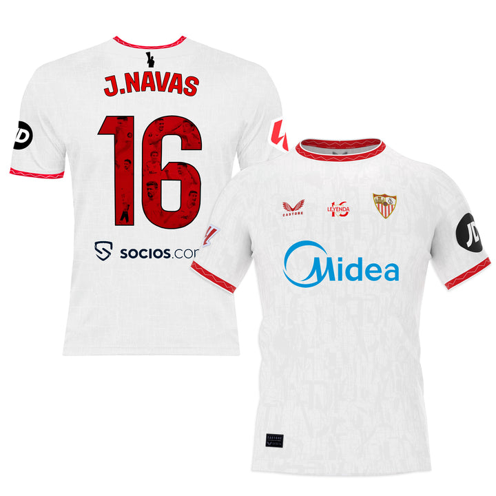 CAMISETA VINTAGE OFICIAL SEVILLA FC JOMA T/XL WWWSEVILLAFC.ES DORSAL Nº 4 PRIETO