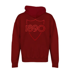 Maroon sweatshirt shield 24/25 Adult