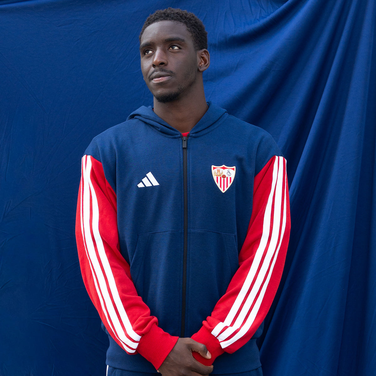 Sevilla FC 26/27 Adult Navy Hooded Sweatshirt