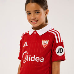 Camiseta niño 2ª Sevilla FC 25/26 roja