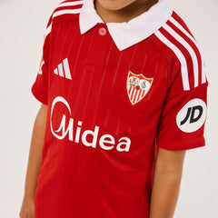 Camiseta niño 2ª Sevilla FC 25/26 roja