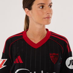 Personalización para Camiseta mujer 3ª Sevilla FC 25/26 negra M / Black
