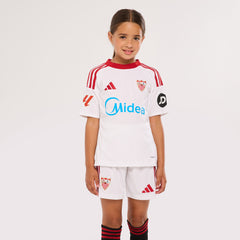 Camiseta niño 1ª Sevilla FC 25/26 blanca
