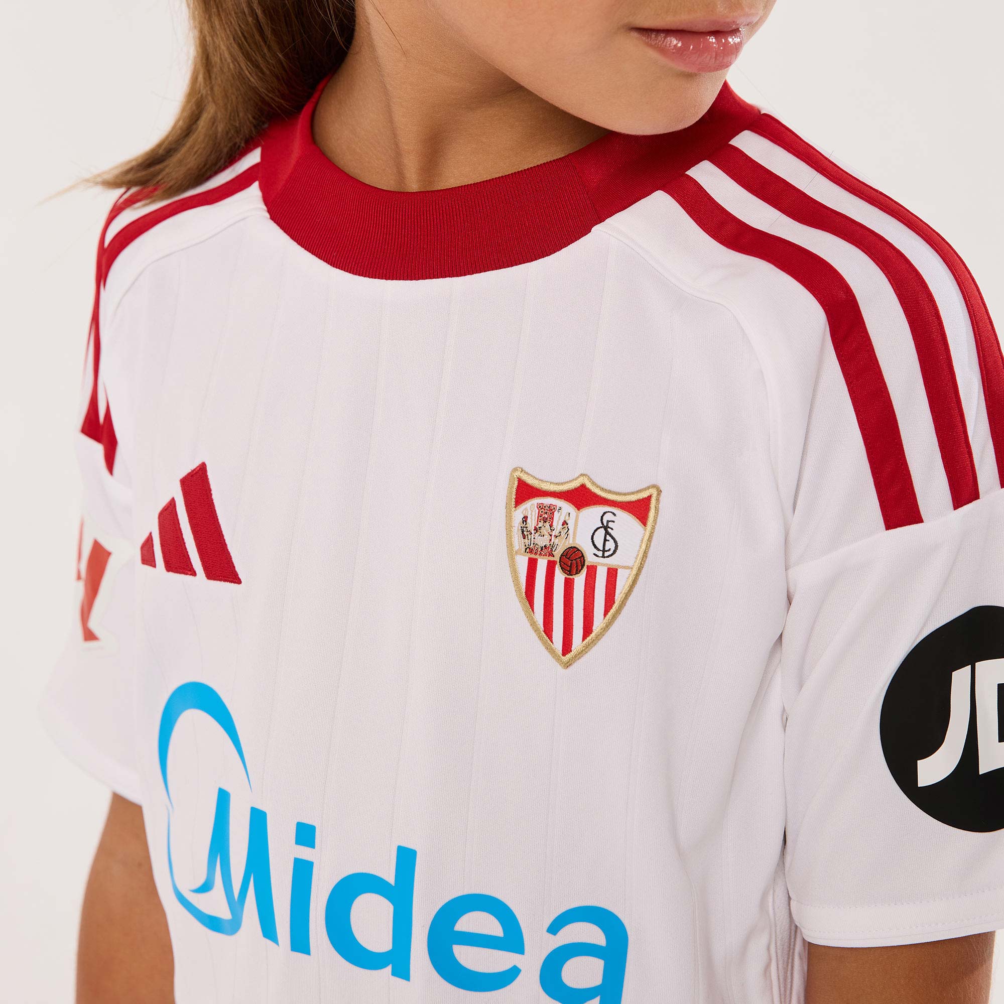 Sevilla FC 25/26 Home Kids’ Jersey – White