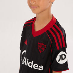 Sevilla FC 25/26 Third Kit Kids Jersey – Black