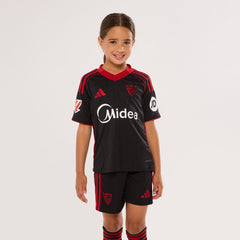 Sevilla FC 25/26 Third Kit Kids Jersey – Black